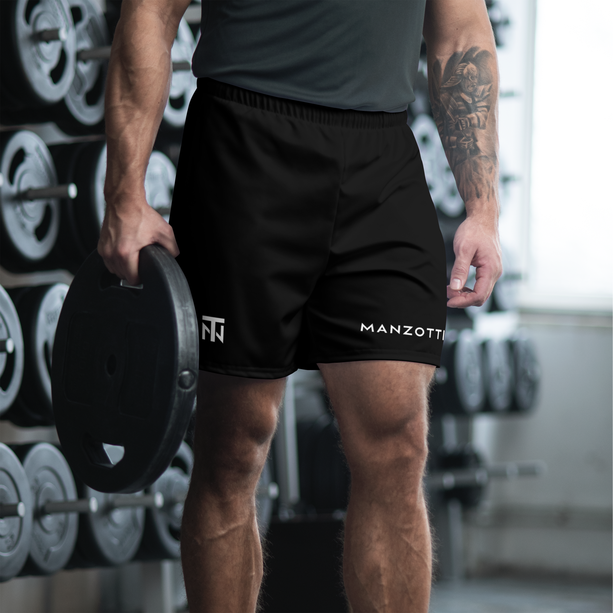 Black Unisex Athlete Shorts