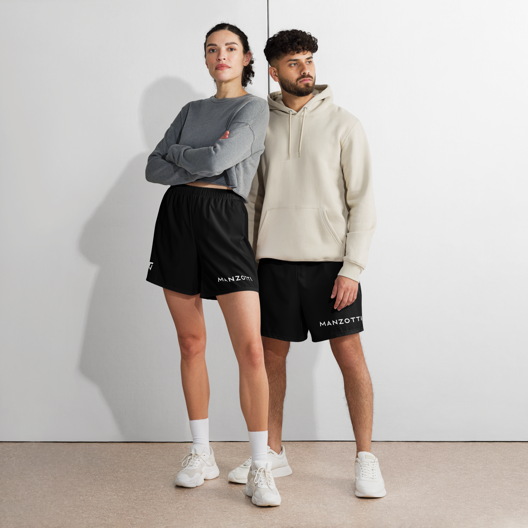 Black Unisex Athlete Shorts