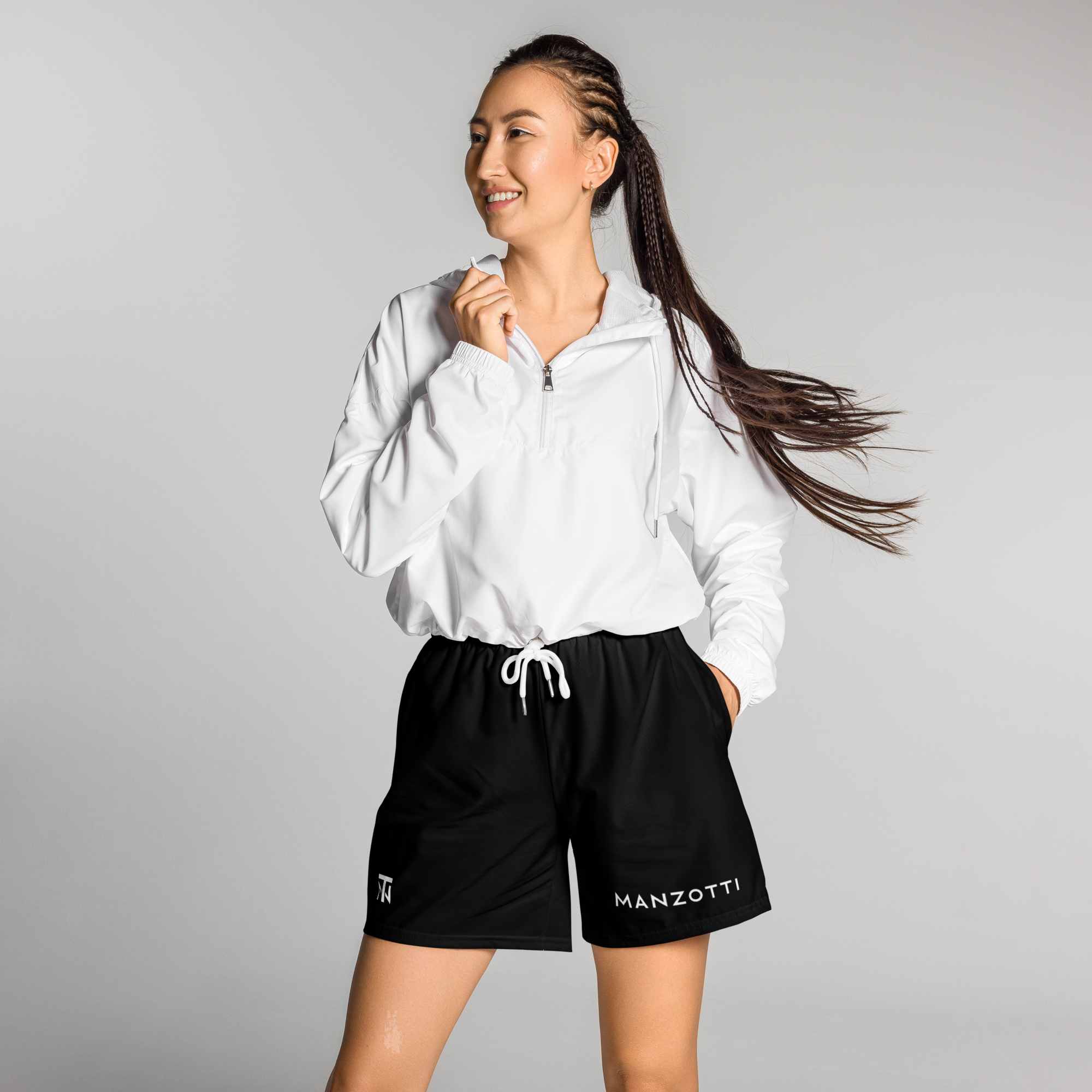Black Unisex Athlete Shorts